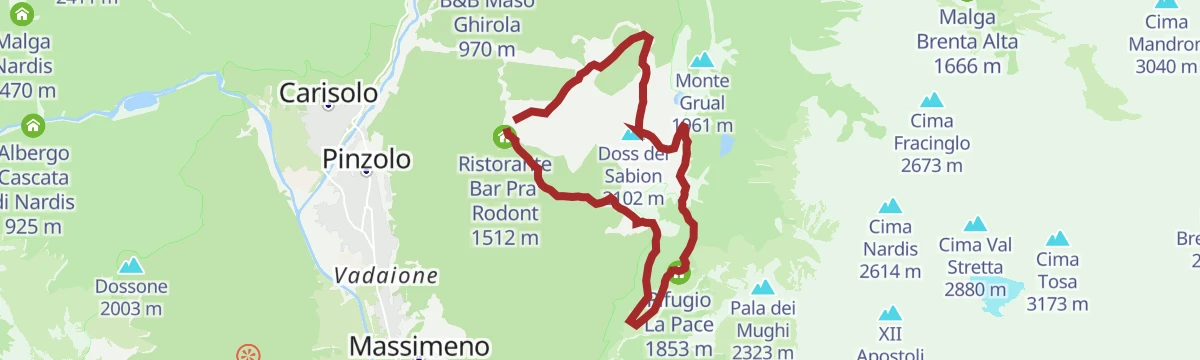 Route map: Doss del Sabion Tour